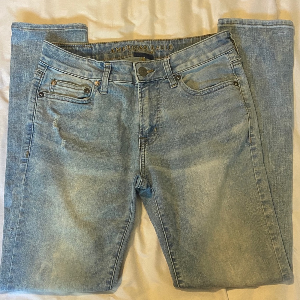 American Eagle Outfitters Light Blue Skinny Jeans